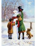 Комплект за рисуване с акрилни бои Royal - Снежен човек, 22х30 cm - 1t