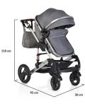 Комбинирана детска количка Moni - Gala, Premium Panther - 4t