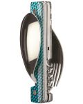 Комплект за хранене Akinod - Multifunction Cutlery 13H25, Blue Mosaic - 3t