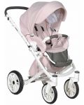 Комбинирана детска количка 3в1 Baby Giggle - Porto, розова - 2t