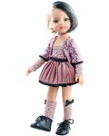Комплект дрехи за кукла Paola Reina Amigas - Лилава пола, блуза  и сако с пайети, 32 cm - 1t