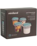 Комплект контейнери Miniland - Terra Ocean, 250 ml, 4 броя - 4t