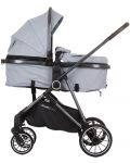 Комбинирана бебешка количка Chipolino - Аура, пепелно сива - 3t