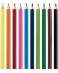 Комплект цветни моливи Herlitz - Jumbo, 10 броя - 2t