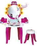 Комплект Klein Barbie - Студио за красотa, табуретка с аксесори, със звуци и светлини - 2t