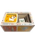 Комплект от книга и кубчета за игра и учене: Животните - 1t