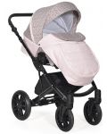Комбинирана детска количка 3в1 Baby Giggle - Mio, розова - 3t