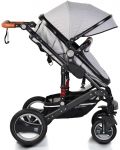 Комбинирана детска количка Moni - Gala, светлосива - 3t