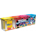 Комплект моделин Play-Toys - Неонови цветове, 400 g - 1t