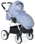 Комбинирана количка Baby Giggle - Alpina, 2 в 1, синя - 5t