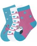 Комплект детски чорапи Sterntaler - С птици, 19/22 размер, 12-24 месеца, 3 чифта - 1t