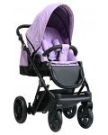 Комбинирана бебешка количка 3 в 1 Tutek - Diamos Pro 3, лилава - 3t