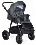 Комбинирана детска количка 3в1 Baby Giggle - Torino, тъмносива - 3t