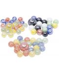 Комплект многоцветни стъклени топчета Goki - 21 броя, асортимент  - 1t
