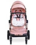 Комбинирана детска количка 2 в 1 Moni - Polly, розова - 5t