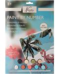 Комплект за рисуване по номера Grafix - Фламинго - 1t