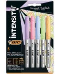 Комплект перманентни маркери BIC - Intensity, 1.8 мм, 5 пастелни цвята - 1t