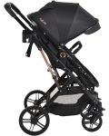 Комбинирана бебешка количка Moni - Rafaello, черна - 3t