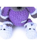 Комплект Softy - Играчка мече с пижама и обувки, лилав, 0-6 месеца - 2t
