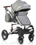 Комбинирана детска количка Moni - Gala, тъмносива - 1t