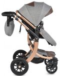 Комбинирана детска количка Moni - Sofie, тъмносива - 4t