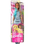Кукла Barbie - Със синьо-зелена рокля с пайети - 6t