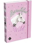 Кутия с ластик Lizzy Card Wild Beauty Purple - A4 - 1t