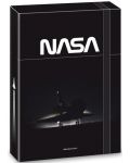 Кутия с ластик Ars Una NASA - Черна, А4 - 1t