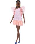 Кукла Barbie Fashionistas - С прасковена парти рокля - 1t