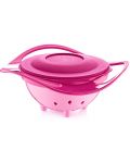 Купа за хранене с въртене на 360 градуса BabyJem - Розова - 1t