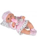 Кукла-бебе Moni - С розово халатче и аксесоари, 36 cm - 2t