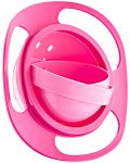 Купа за хранене с въртене на 360 градуса BabyJem - Розова - 2t