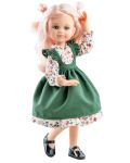 Кукла Paola Reina Amigas - Клео, със зелена рокля, 32 cm - 1t