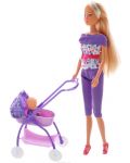 Кукла Simba Toys Steffi Love - Стефи, с количка и бебе - 2t
