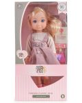 Кукла Moni - С лилава рокля и дълга руса коса, 36 cm - 2t