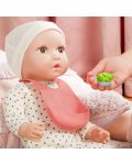Кукла-бебе Battat Lulla Baby - С бяла пижама на точки и шапка - 6t