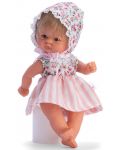 Кукла Asi Bomboncin - Бебе Чикита, с шапка  на цветя и дантели, 20 cm - 1t