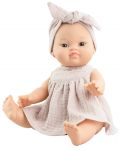 Кукла-бебе Paola Reina Los Gordis - Йохана, с рокля и тюрбан, 34 cm - 1t