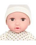 Кукла-бебе Battat Lulla Baby - С бяла пижама на точки и шапка - 3t