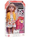 Кукла Raya Toys - Camilla, с дрехи и аксесоари, 44 см - 1t