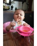 Купа за хранене с въртене на 360 градуса BabyJem - Розова - 5t