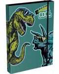 Кутия с ластик Lizzy Card Dino Cool - 33 x 24 x 5 cm - 1t