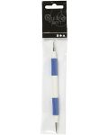 Квилинг химикалка 2 в 1 Creativ Company - синьо-бял - 6t