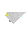 Lassig Триъгълна кърпа Bandana grey dots със силиконова гризалка LTEXBAS168 - 1t