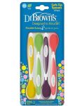 Лъжички за хранене Dr. Brown's - 4 броя  - 3t