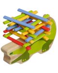 Дървена играчка за баланс Lucy&Leo - Крокодил - 2t