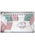 Луксозен спален комплект Bambino Casa - Pillows rosa, 12 части - 3t