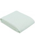 Лятно двупластово одеяло от муселин KikkaBoo - Leaves Mint, 100 х 100 cm  - 1t