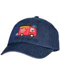 Лятна шапка с козирка Maximo - Пожарна, размер 47/49  - 1t