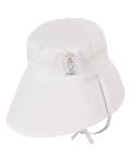 Лятна шапка с UV 50+ защита Sterntaler - Бяла, 49 сm, 12-18 месеца - 4t